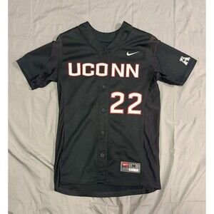 UConn Huskies Nike Team Baseball Game Jersey #22 Medium Gray Player Issue AAC